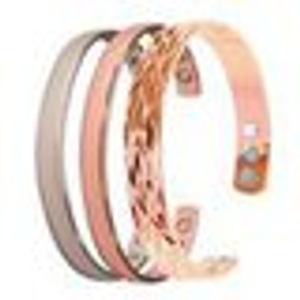 Copper and Magnet Bangle - Diamond