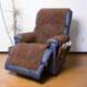 Fleece Recliner Cover with pockets -Natural