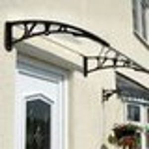 Door Canopy - Frosted - Grey