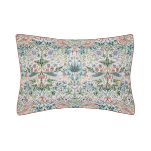 Strawberry Thief Oxford Pillowcase, Cochineal Pink