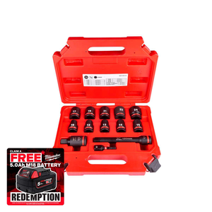 Milwaukee 4932480456 SHOCKWAVE™ 1/2" Impact Duty Socket Set (13 Pieces)