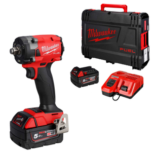 M18FIW2F12-502X 18V FUEL™ ½" Compact Impact Wrench with 2 x 5.0 Ah Batteries