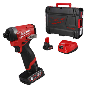 M12FID2-602X 12V FUEL™ Sub Compact Impact Driver with 2 x 6.0Ah Batteries