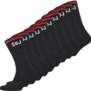 Smith And Jones Mens Jeremy Ten Pack Crew Socks Black
