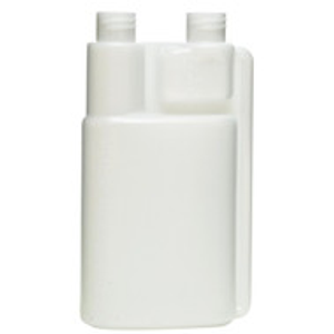 16 oz Natural HDPE Plastic Twin Neck Measure & Pour Bettix Bottles - 3250B53-B