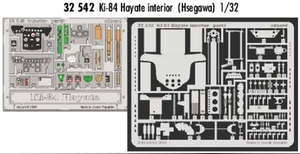 Eduard 32542 Etched Aircraft Detailling Set 1:32 Nakajima Ki-84 Hayate 'Frank' i