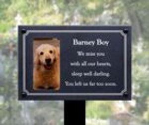 Quartz Effect Memorial Photo Plaque
