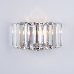 Laura Ashley Fernhurst Wall Light Crystal and Polished Chrome