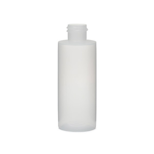 2 oz Natural LDPE Plastic Cylinder Bottles - 3550B02-B