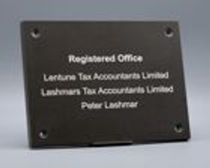 Slate Effect Business Plaque