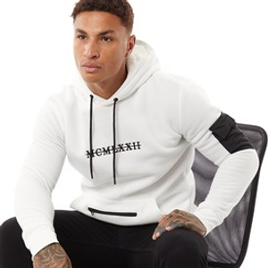 Brave Soul Mens Array Hoodie Cream