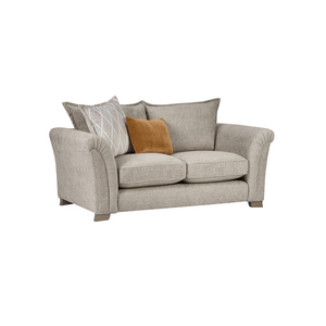 Ashby 2 Seater High Back Sofa in Stone fabric