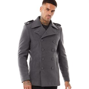 Feraud Mens Db Slim Fit Reefer Jacket Charcoal