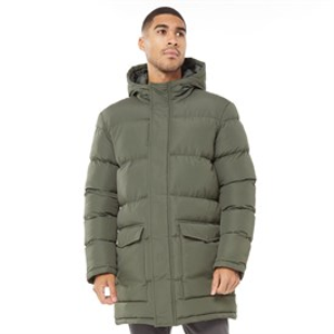 French Connection Mens Parka Row Jacket Khaki