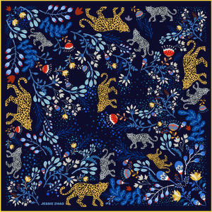 Double Sided Wool Silk Shawl Of Amazon Rainforest Journey