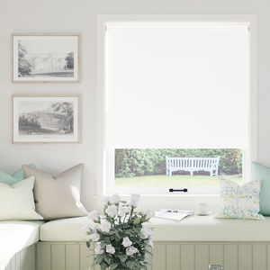 Trinity (Blackout), Cotton White - Roller Blind