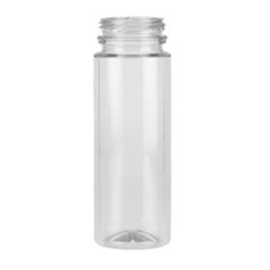 4 oz Clear PET Plastic Round Beverage Bottles (Cap Not Included) - 3590B04-B