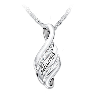 Until We Meet Again Diamond Pendant Necklace