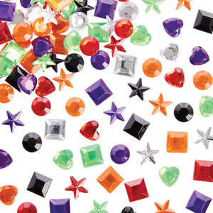 Bijoux acryliques autocollants motif Halloween