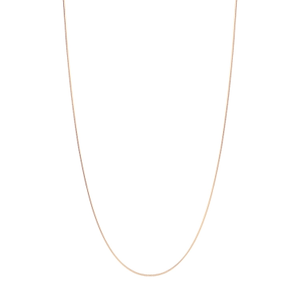 Itallian Fine Sterling Silver Chain - Rose Gold (18")