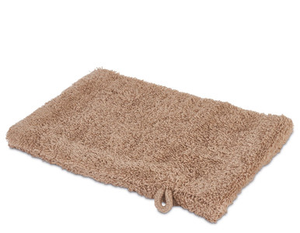 Facial towelling wash mitt, pebble