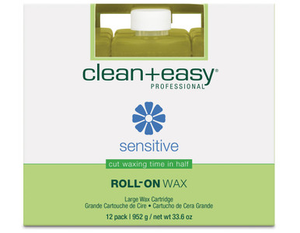 clean+easy sensitive wax refill azulene, large (12)