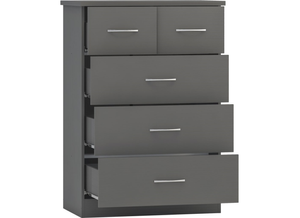Nevada Full Grey 2+3 Drawer Chest