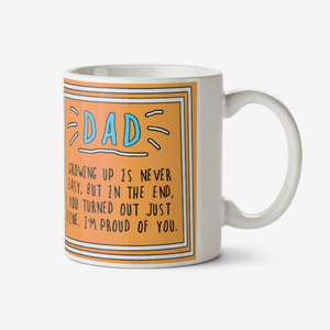 Funny Sentiment Dad Photo Upload Mug By Go La La