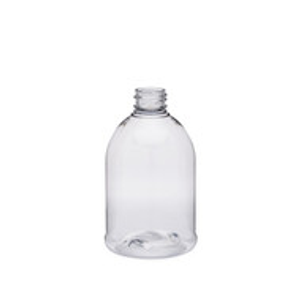 8 oz Clear PET Plastic Bell Bottles (Cap Not Included) - 33908-B
