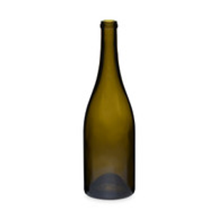 Jazmin 750 ml Glass Burgundy Wine Bottles, Cork Finish, Antique Green - Special Order - BP603384R