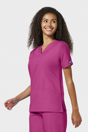 Cherokee Originals Women's V-Neck Scrub Top, Shocking Pink