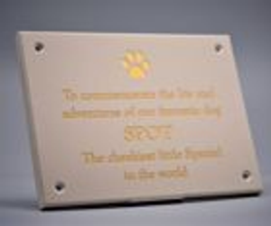 Sandstone Effect Commemorative Wall Plaque