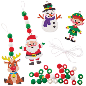 Kits de décoration de Noël en perles de bois