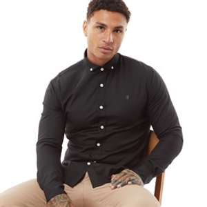 883 Police Mens Jaros Long Sleeve Shirt Black