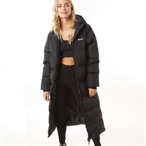 Bench Womens Ryelle Maxi Length Puffer Coat Black