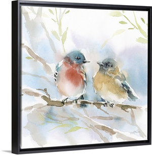 Bluebird Pair In Spring