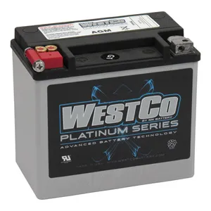 WestCo Platinum Series AGM Battery 300 CCA For 1986-1996 XL Sportster, 1984-1990 Softail & 1984-1994 FXR Models (WCP20)