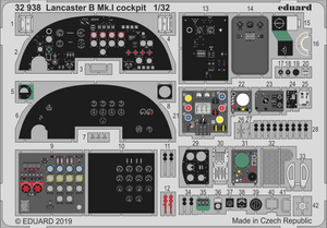Eduard 32938 Etched Aircraft Detailling Set 1:32 Avro Lancaster B Mk.I cockpit