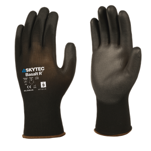 SKYTEC Basalt Abrasion Resistant Safety Black Work Gloves