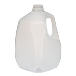 1 gal Natural HDPE Plastic Beverage Containers (Cap Not Included) - 37598-B