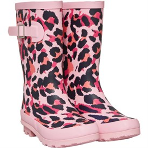 Board Angels Girls Print Wellies Pink Multi