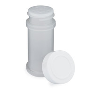 3 oz Natural PP Plastic Spice Jars (White Cap) - 2302B04WHT