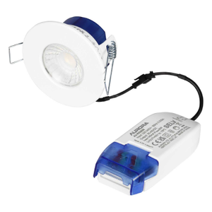 R6™ Fixed 6W LED Fire Rated Dimmable Downlight White 3000K