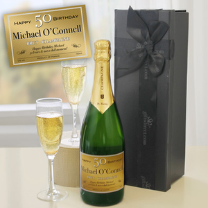Personalised Happy Birthday Champagne