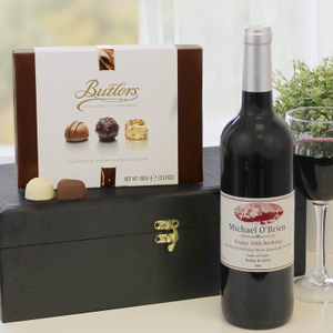 Personalised Wine & Butlers Chocolates