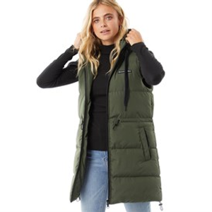 L'amore Couture Womens Starlight Gilet Olive