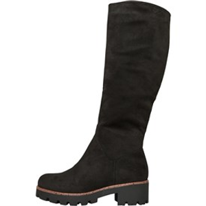 Fluid Womens Knee High Faux Suede Boots Black