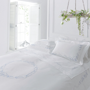 Garlands Blue Pillowcase Square 