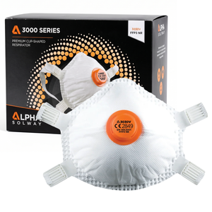 SKYTEC 3030V FFP3 Valved Disposable Cup Shape Respirator Face Dust Mask (BOX of 5)