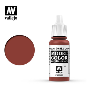 Vallejo 982 Model Colour Cavalry Brown 18ml Paint Dropper Bottle